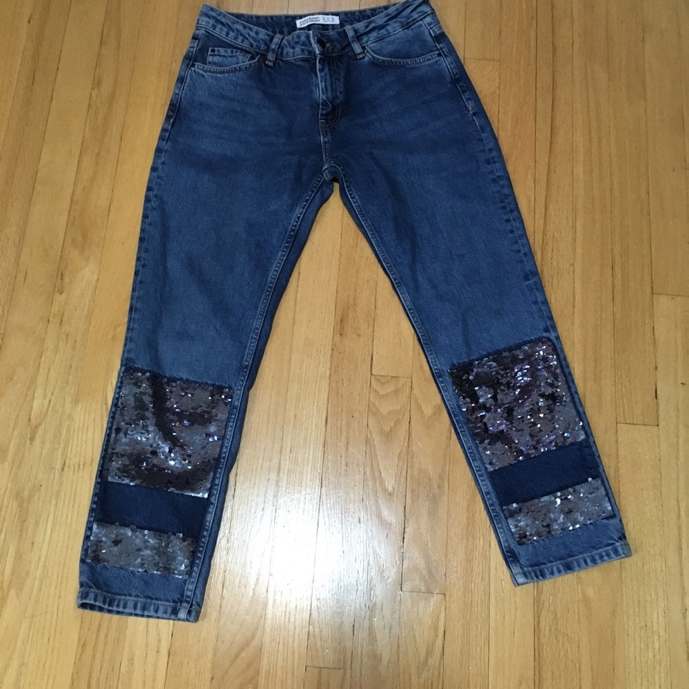 πHPπ ZARA Jeans With Sequin Embellishments - Picture 6 of 15